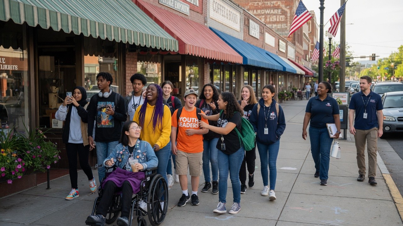 Community outing in town